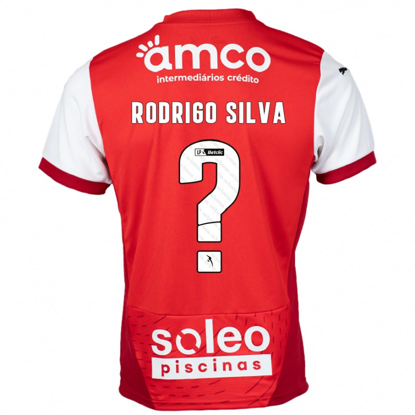 Danxen Herren Rodrigo Silva #0 Rot Weiß Heimtrikot Trikot 2024/25 T-Shirt