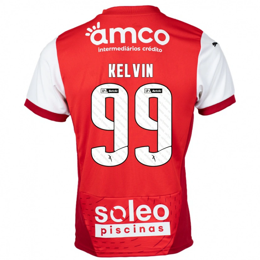 Danxen Herren Kauan Kelvin #99 Rot Weiß Heimtrikot Trikot 2024/25 T-Shirt