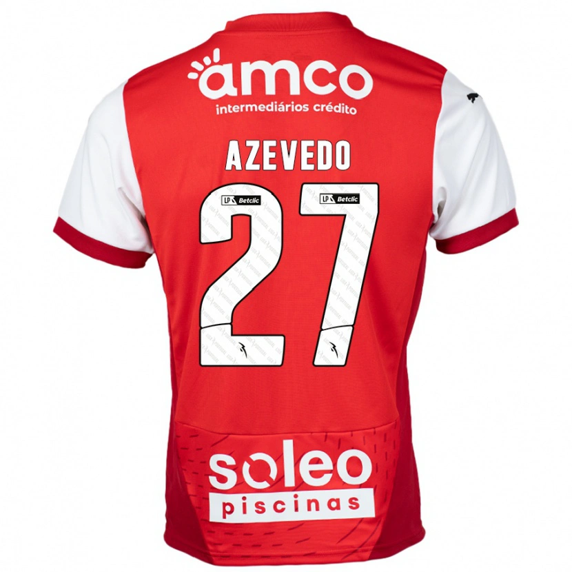 Danxen Herren Mariana Azevedo #27 Rot Weiß Heimtrikot Trikot 2024/25 T-Shirt