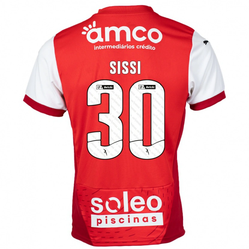 Danxen Herren Sissi #30 Rot Weiß Heimtrikot Trikot 2024/25 T-Shirt