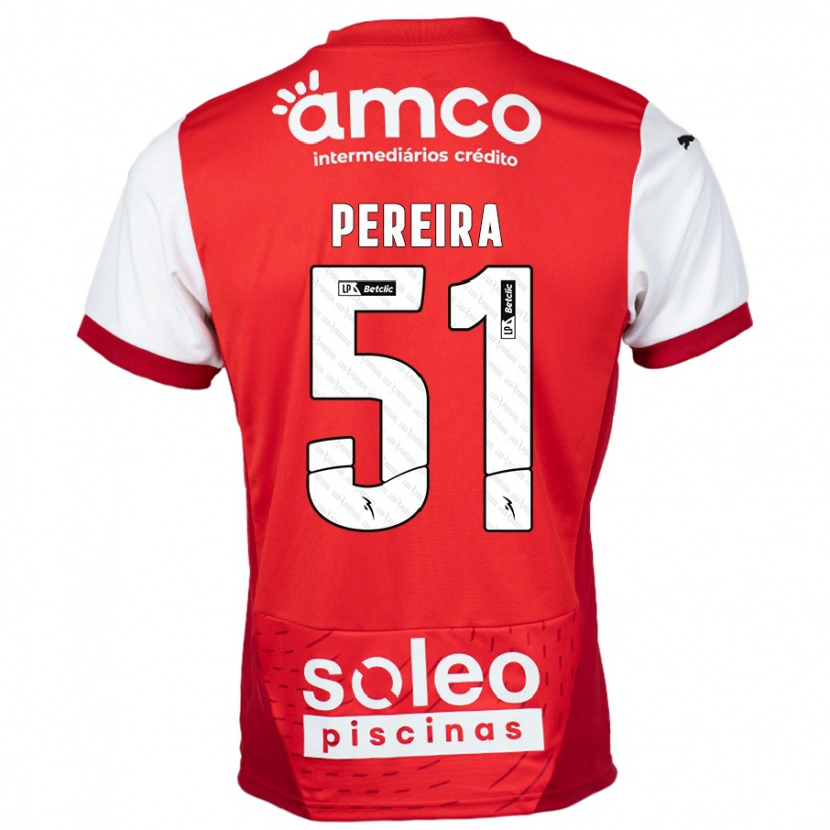 Danxen Herren Evy Pereira #51 Rot Weiß Heimtrikot Trikot 2024/25 T-Shirt