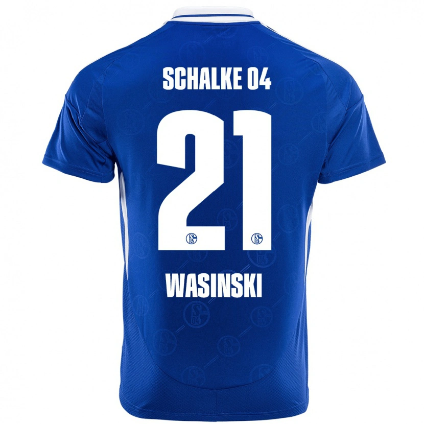 Danxen Herren Martin Wasinski #21 Königsblau Heimtrikot Trikot 2024/25 T-Shirt