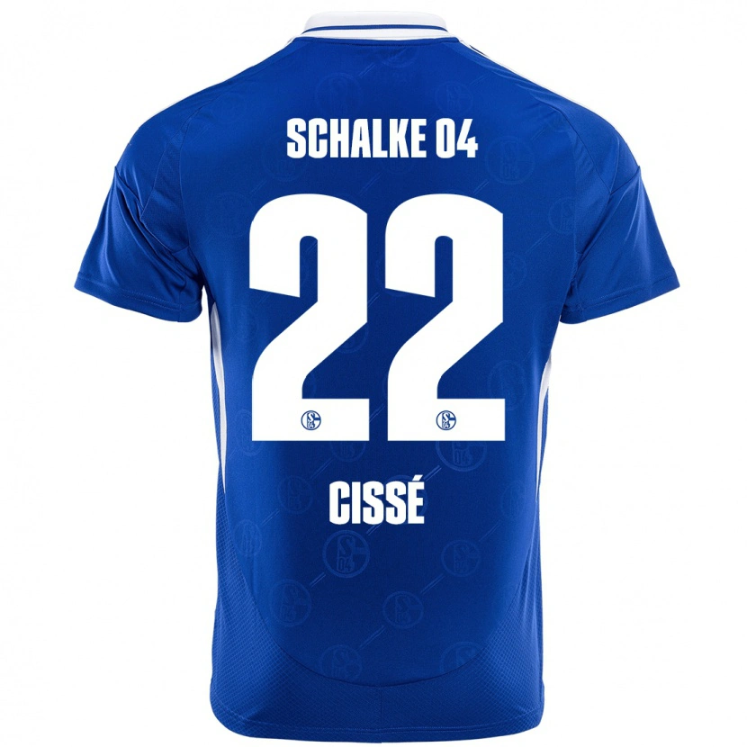 Danxen Herren Ibrahima Cissé #22 Königsblau Heimtrikot Trikot 2024/25 T-Shirt