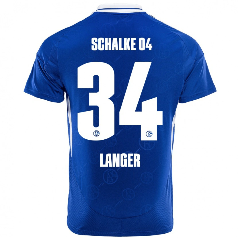 Danxen Herren Michael Langer #34 Königsblau Heimtrikot Trikot 2024/25 T-Shirt