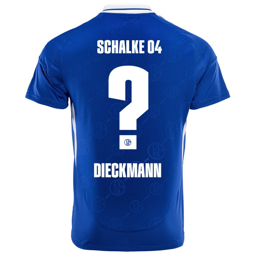Danxen Herren Jonas Dieckmann #0 Königsblau Heimtrikot Trikot 2024/25 T-Shirt