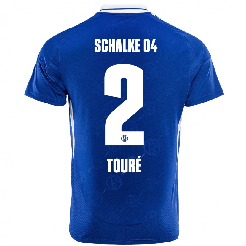Danxen Herren Tidiane Touré #2 Königsblau Heimtrikot Trikot 2024/25 T-Shirt