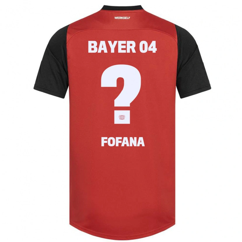 Danxen Herren Sadik Fofana #0 Rot Schwarz Heimtrikot Trikot 2024/25 T-Shirt