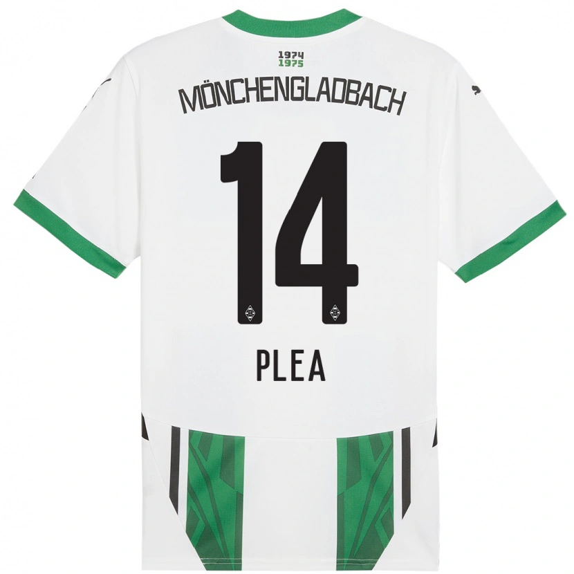 Danxen Herren Alassane Plea #14 Weiß Grün Heimtrikot Trikot 2024/25 T-Shirt