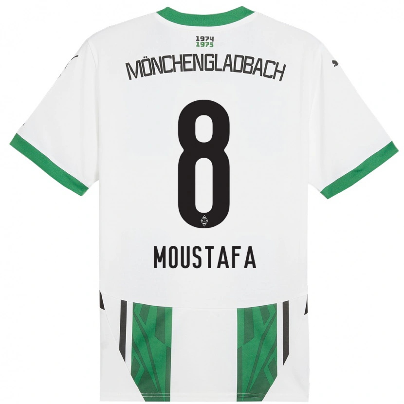 Danxen Herren Moustafa Moustafa #8 Weiß Grün Heimtrikot Trikot 2024/25 T-Shirt