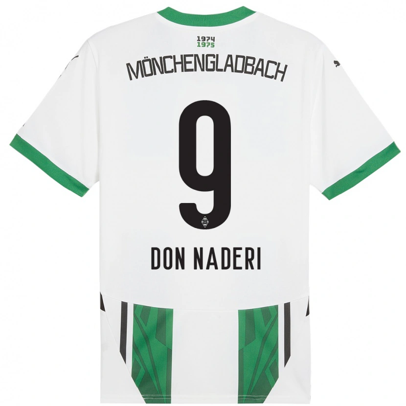 Danxen Herren Ryan Naderi #9 Weiß Grün Heimtrikot Trikot 2024/25 T-Shirt