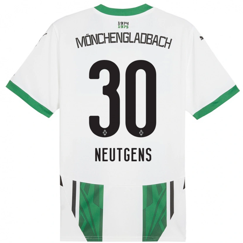 Danxen Herren Maximilian Neutgens #30 Weiß Grün Heimtrikot Trikot 2024/25 T-Shirt