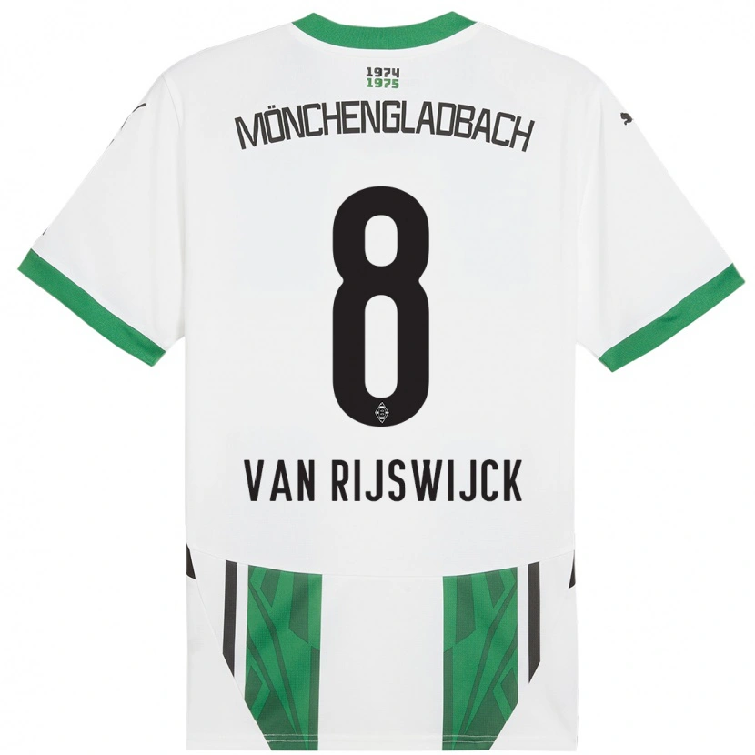 Danxen Herren Britt Van Rijswijck #8 Weiß Grün Heimtrikot Trikot 2024/25 T-Shirt