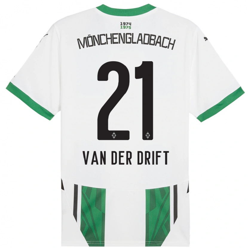 Danxen Herren Suus Van Der Drift #21 Weiß Grün Heimtrikot Trikot 2024/25 T-Shirt