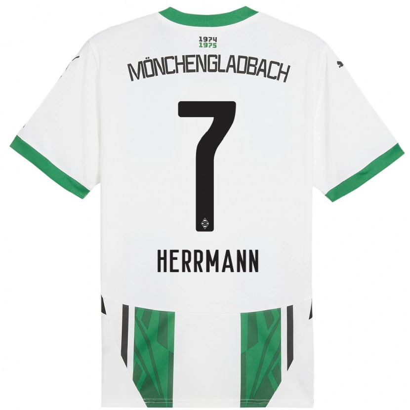 Danxen Herren Patrick Herrmann #7 Weiß Grün Heimtrikot Trikot 2024/25 T-Shirt