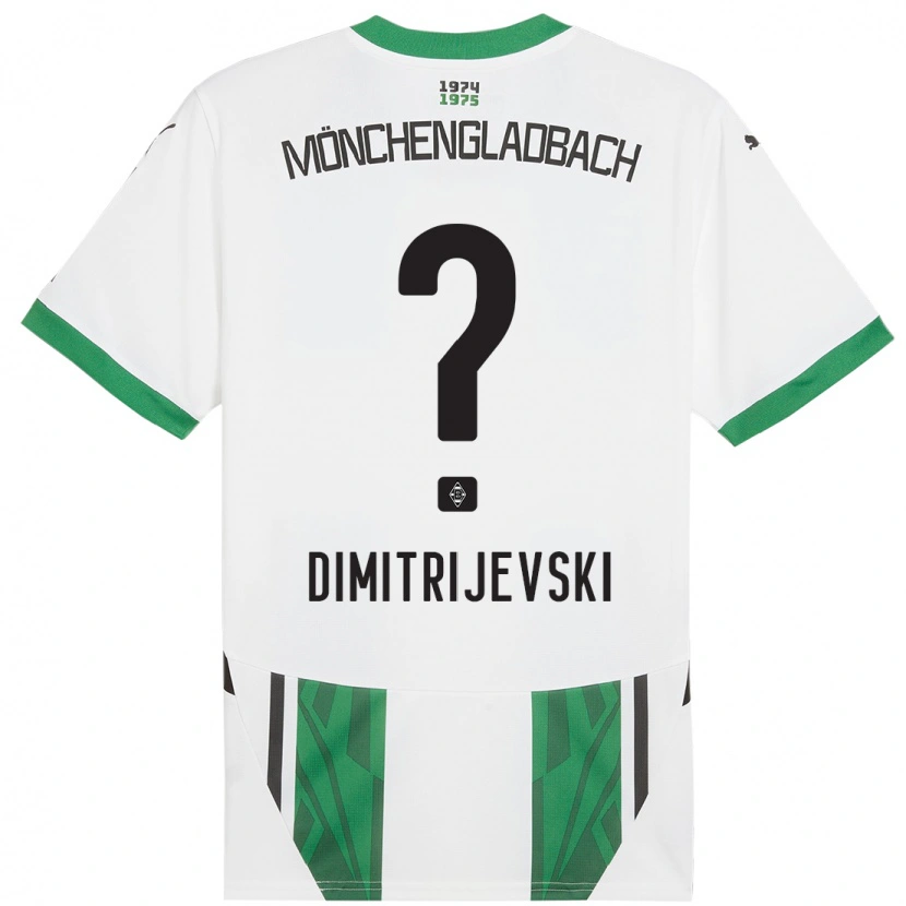 Danxen Herren Maximilian Dimitrijevski #0 Weiß Grün Heimtrikot Trikot 2024/25 T-Shirt