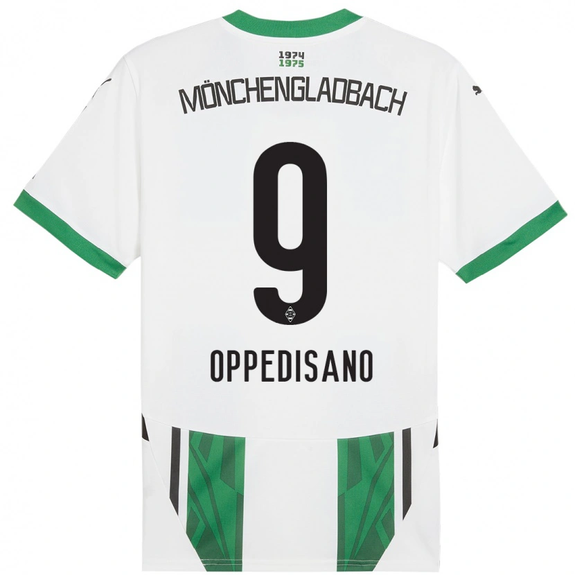 Danxen Herren Valentina Oppedisano #9 Weiß Grün Heimtrikot Trikot 2024/25 T-Shirt