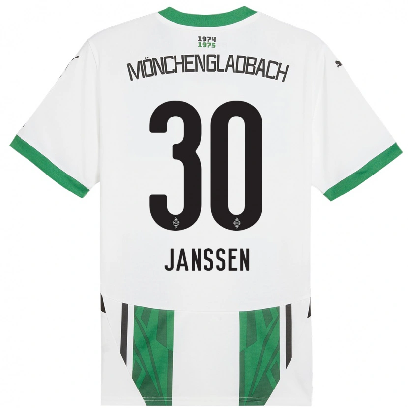 Danxen Herren Annalena Janssen #30 Weiß Grün Heimtrikot Trikot 2024/25 T-Shirt