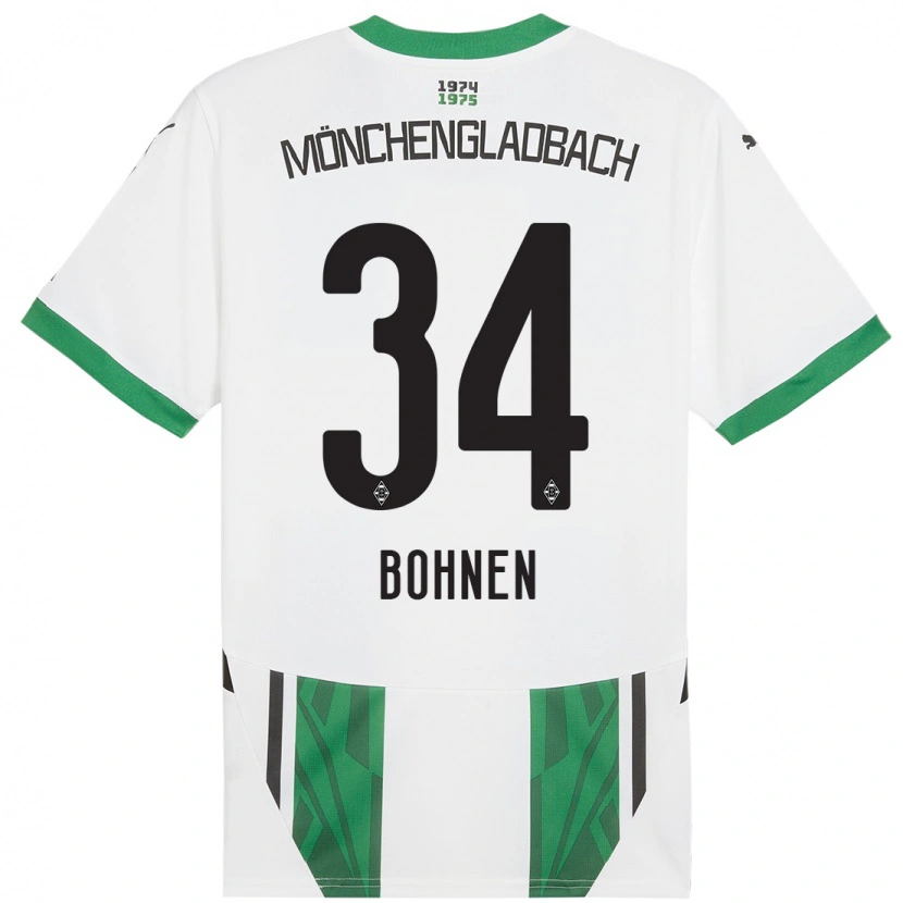 Danxen Herren Bohnen #34 Weiß Grün Heimtrikot Trikot 2024/25 T-Shirt