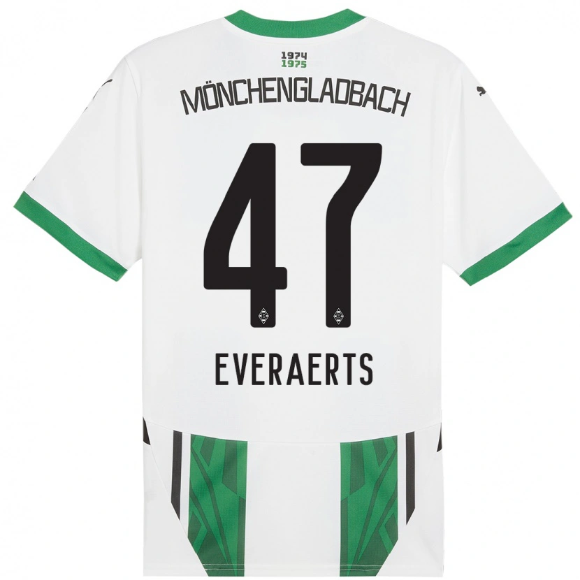 Danxen Herren Kim Everaerts #47 Weiß Grün Heimtrikot Trikot 2024/25 T-Shirt