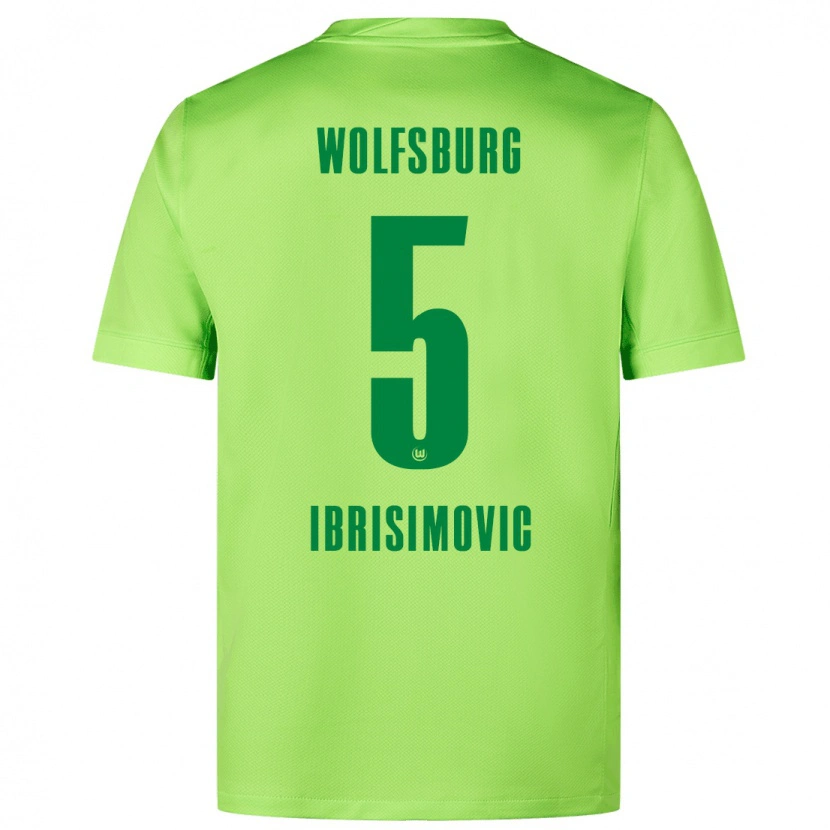 Danxen Herren Amar Ibrisimovic #5 Fluoreszierendes Grün Heimtrikot Trikot 2024/25 T-Shirt