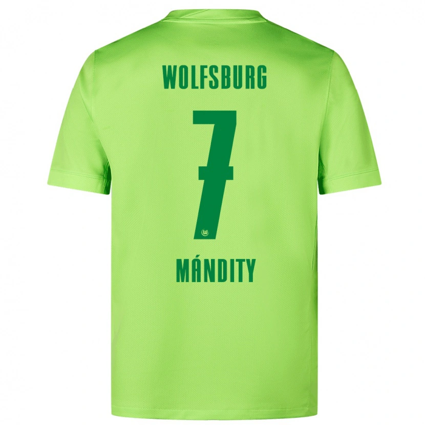 Danxen Herren Márkó Mándity #7 Fluoreszierendes Grün Heimtrikot Trikot 2024/25 T-Shirt