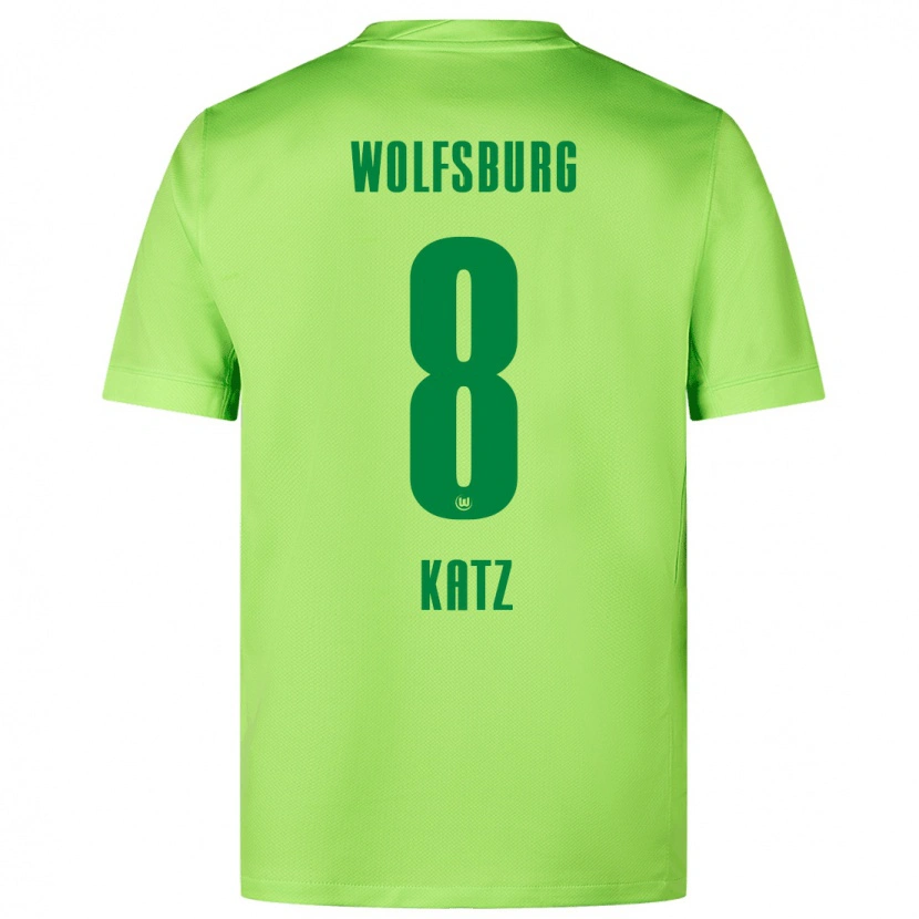 Danxen Herren Bruno Katz #8 Fluoreszierendes Grün Heimtrikot Trikot 2024/25 T-Shirt