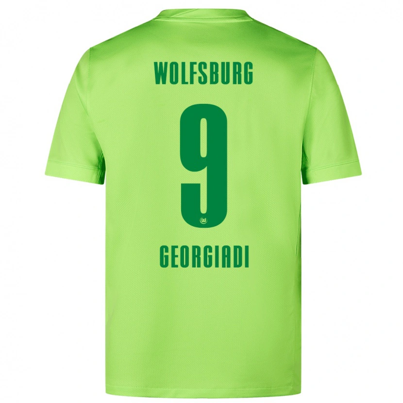 Danxen Herren Alexander Georgiadi #9 Fluoreszierendes Grün Heimtrikot Trikot 2024/25 T-Shirt