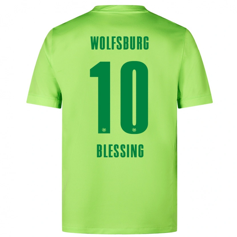 Danxen Herren Èlisée Blessing #10 Fluoreszierendes Grün Heimtrikot Trikot 2024/25 T-Shirt