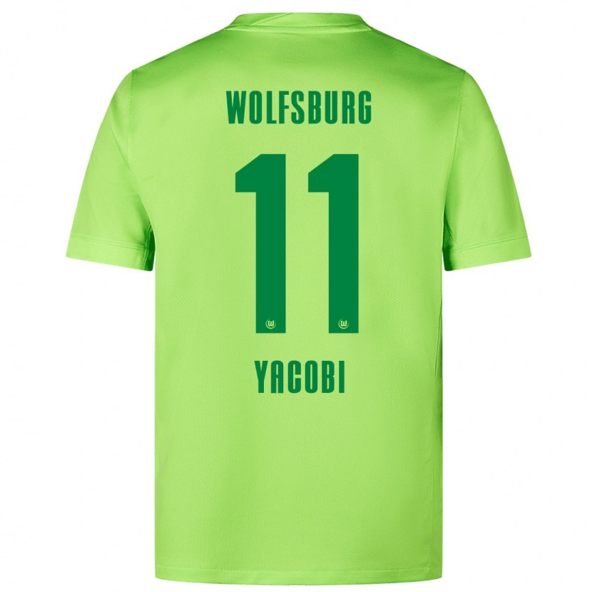 Danxen Herren Nilas Yacobi #11 Fluoreszierendes Grün Heimtrikot Trikot 2024/25 T-Shirt