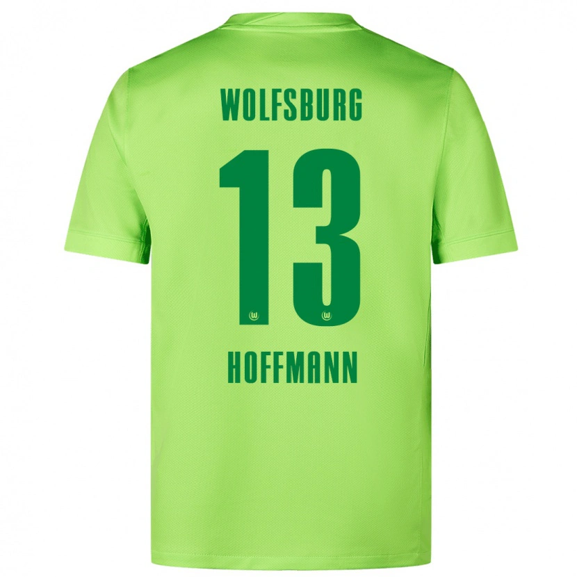 Danxen Herren Nils Hoffmann #13 Fluoreszierendes Grün Heimtrikot Trikot 2024/25 T-Shirt