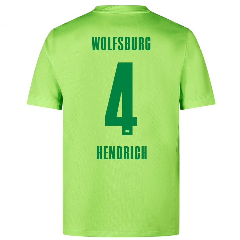 Danxen Herren Kathrin Hendrich #4 Fluoreszierendes Grün Heimtrikot Trikot 2024/25 T-Shirt