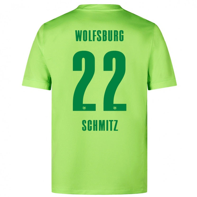 Danxen Herren Lisa Schmitz #22 Fluoreszierendes Grün Heimtrikot Trikot 2024/25 T-Shirt