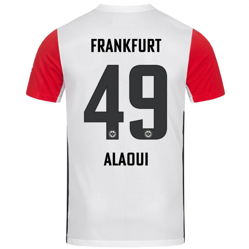 Danxen Herren Anas Alaoui #49 Weiß Rot Heimtrikot Trikot 2024/25 T-Shirt