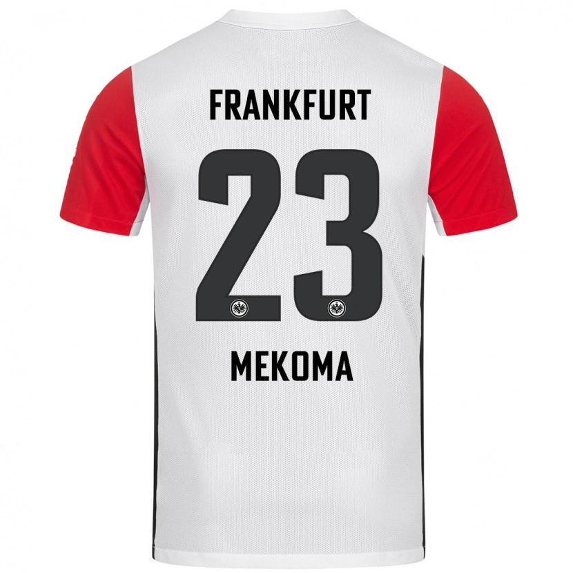 Danxen Herren Jamal Mekoma #23 Weiß Rot Heimtrikot Trikot 2024/25 T-Shirt