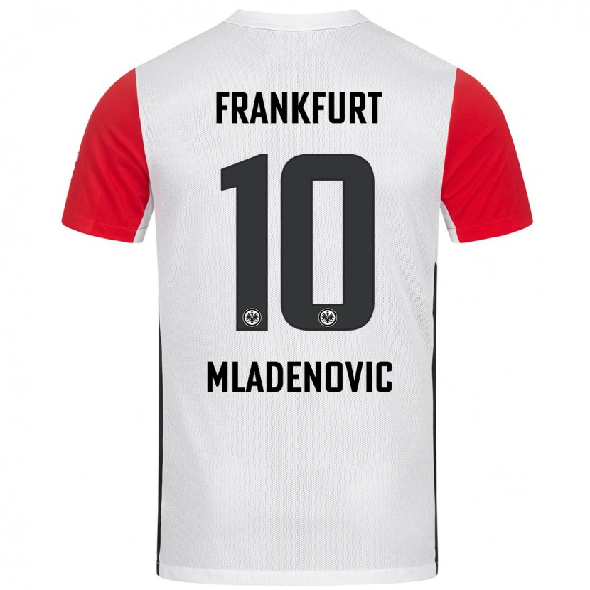 Danxen Herren Marko Mladenovic #10 Weiß Rot Heimtrikot Trikot 2024/25 T-Shirt
