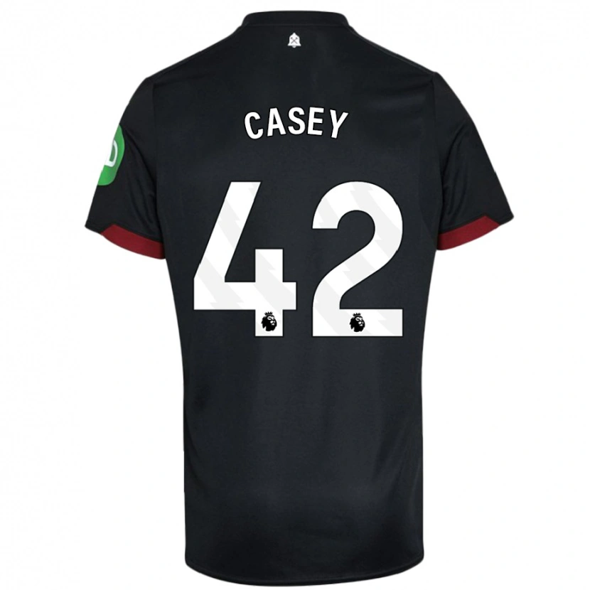 Danxen Herren Kaelan Casey #42 Schwarz Weiß Auswärtstrikot Trikot 2024/25 T-Shirt
