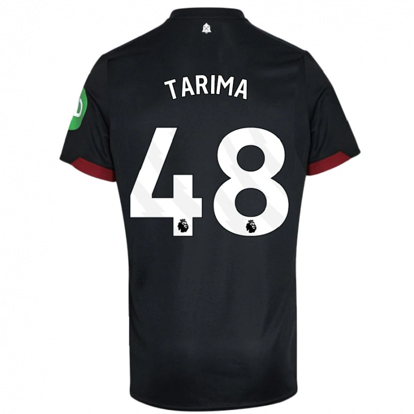 Danxen Herren Sean Tarima #48 Schwarz Weiß Auswärtstrikot Trikot 2024/25 T-Shirt