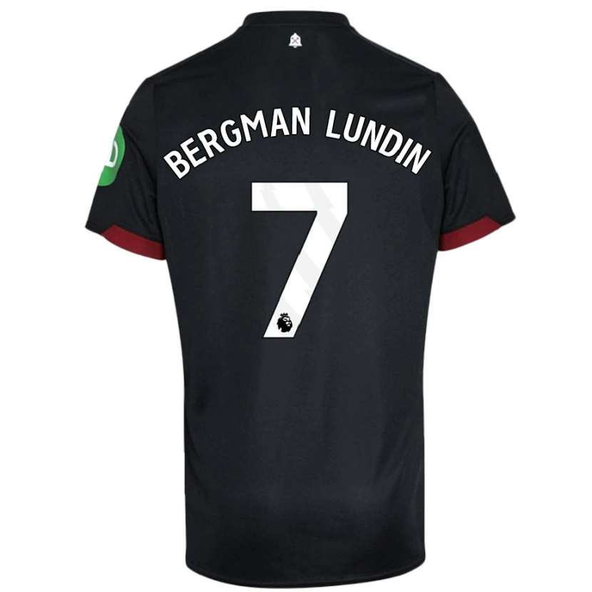 Danxen Herren Marika Bergman-Lundin #7 Schwarz Weiß Auswärtstrikot Trikot 2024/25 T-Shirt