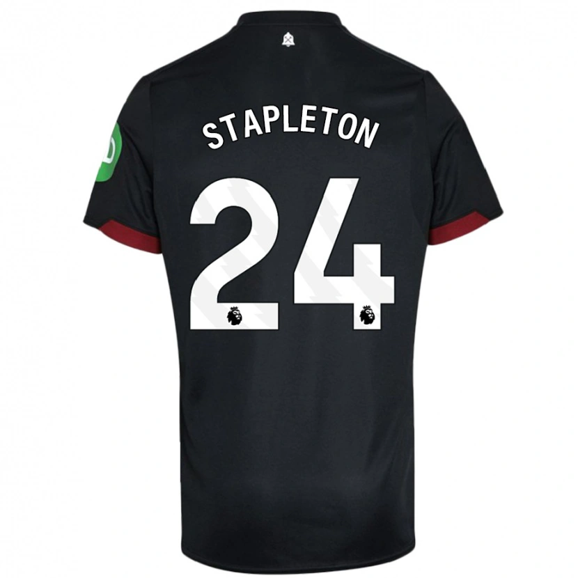 Danxen Herren Jessie Stapleton #24 Schwarz Weiß Auswärtstrikot Trikot 2024/25 T-Shirt