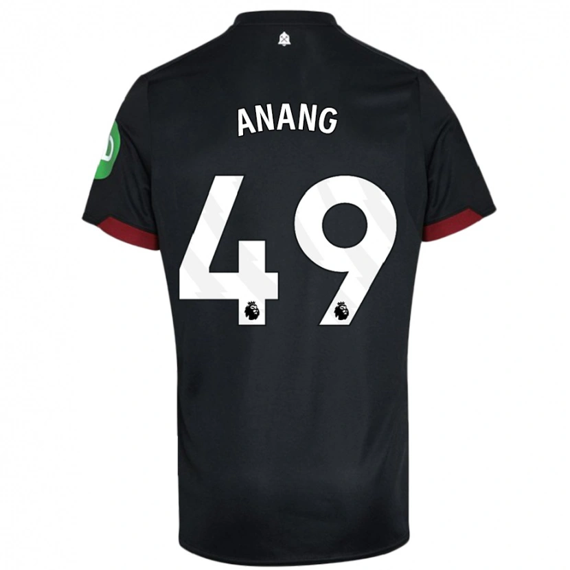 Danxen Herren Joseph Anang #49 Schwarz Weiß Auswärtstrikot Trikot 2024/25 T-Shirt