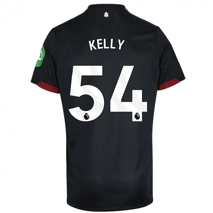Danxen Herren Patrick Kelly #54 Schwarz Weiß Auswärtstrikot Trikot 2024/25 T-Shirt