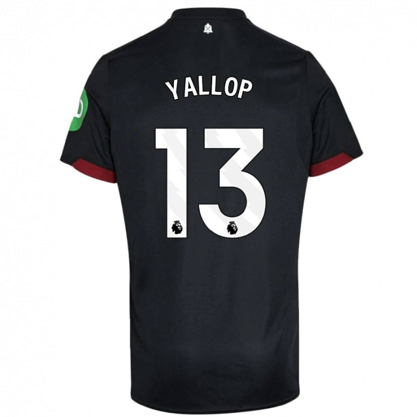 Danxen Herren Tameka Yallop #13 Schwarz Weiß Auswärtstrikot Trikot 2024/25 T-Shirt