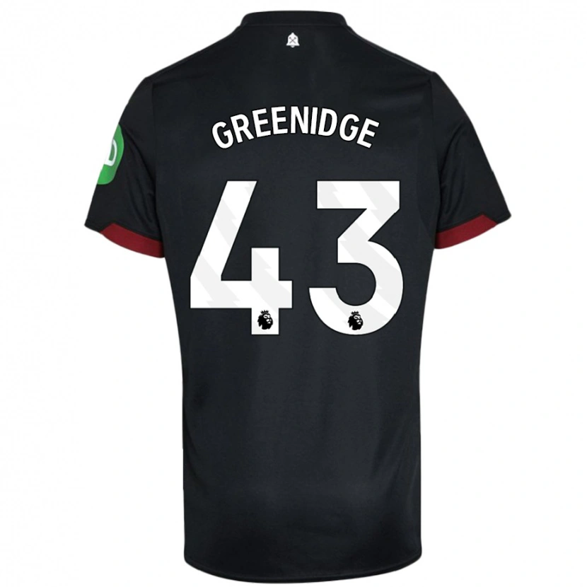 Danxen Herren Will Greenidge #43 Schwarz Weiß Auswärtstrikot Trikot 2024/25 T-Shirt