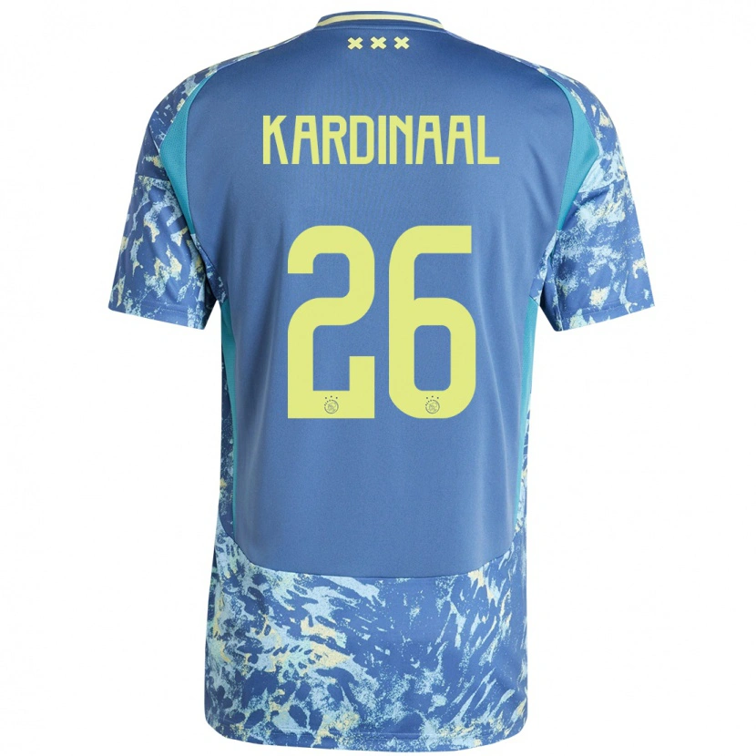 Danxen Herren Isa Kardinaal #26 Grau Blau Gelb Auswärtstrikot Trikot 2024/25 T-Shirt
