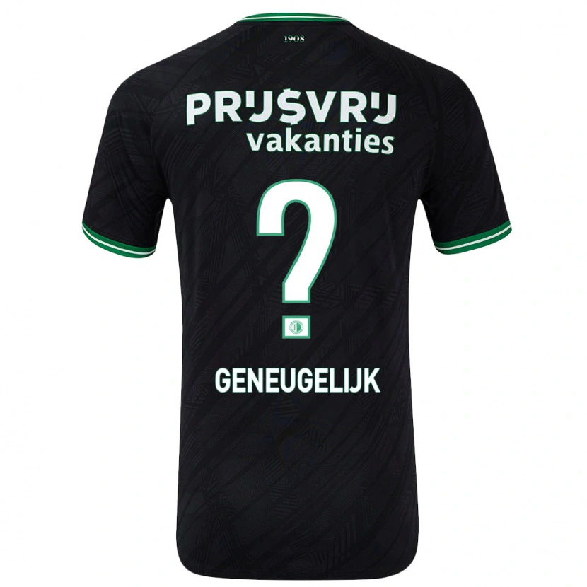 Danxen Herren Ivar Geneugelijk #0 Schwarz Grün Auswärtstrikot Trikot 2024/25 T-Shirt
