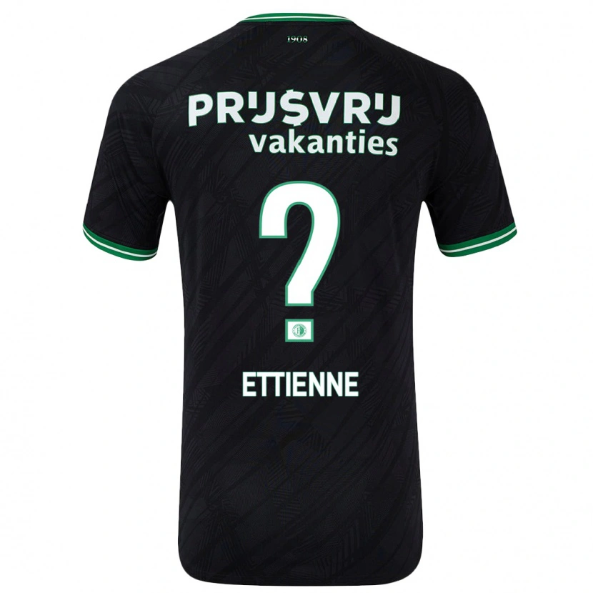 Danxen Herren Jayden Ettienne #0 Schwarz Grün Auswärtstrikot Trikot 2024/25 T-Shirt