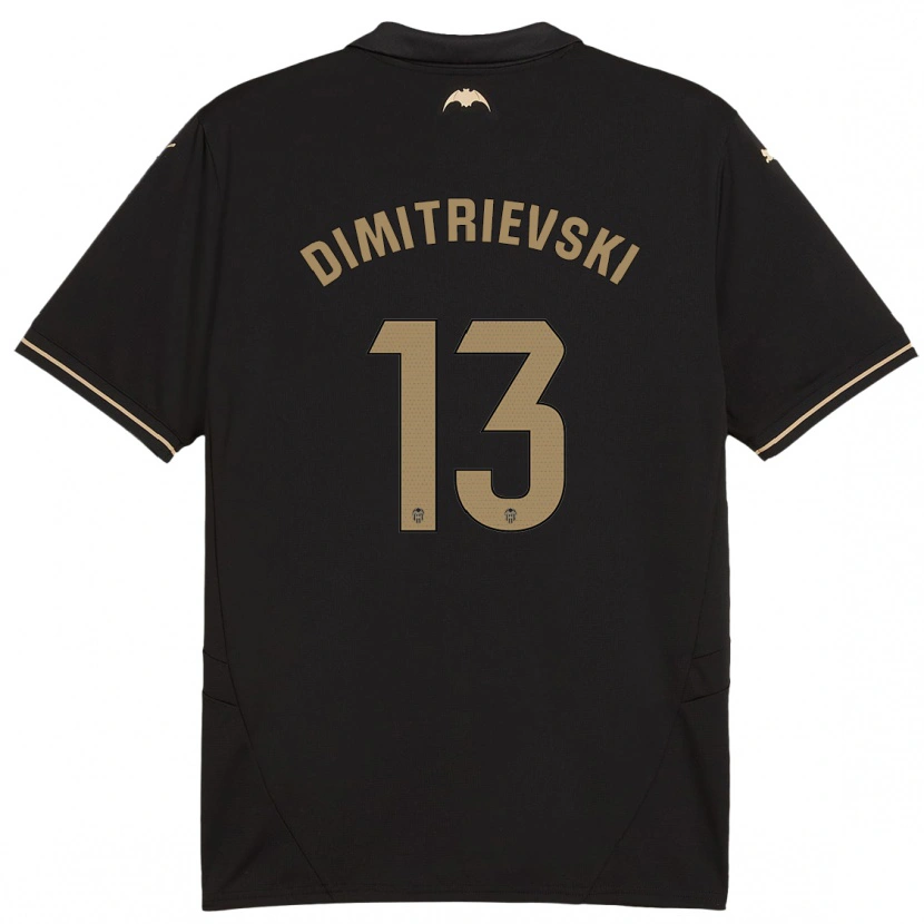 Danxen Herren Stole Dimitrievski #13 Schwarz Auswärtstrikot Trikot 2024/25 T-Shirt