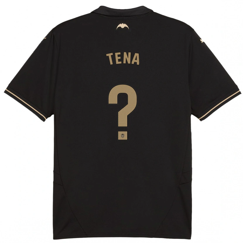 Danxen Herren Javier Tena #0 Schwarz Auswärtstrikot Trikot 2024/25 T-Shirt