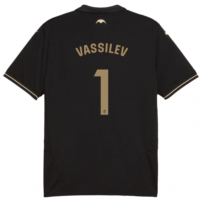 Danxen Herren David Vassilev #1 Schwarz Auswärtstrikot Trikot 2024/25 T-Shirt