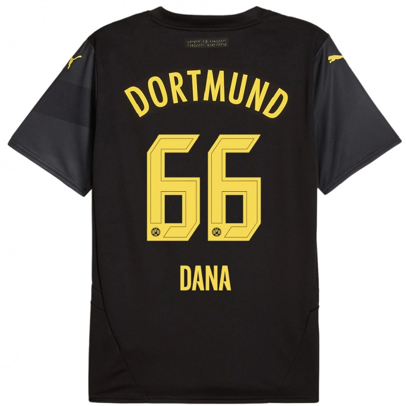 Danxen Herren Bleckmann Dana #66 Schwarz Gelb Auswärtstrikot Trikot 2024/25 T-Shirt